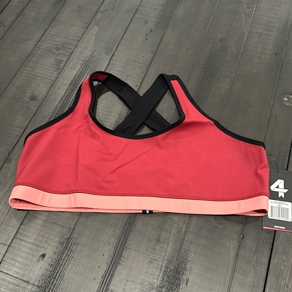 NWT Fourlaps Infinity sports bra. Size xxl. Pit without stretch 20.5”.
